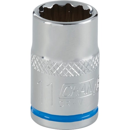 Channellock 3/8 In. Drive 11 mm 12-Point Shallow Metric Socket 309095